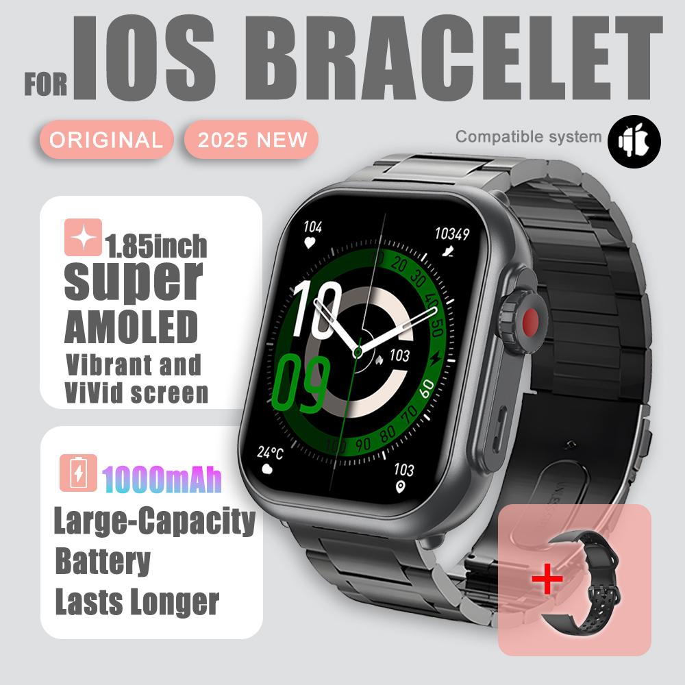 2026 Nou Ceas Inteligent 1000 mAh Bărbați Femei 1.85“HD AMOLED GPS track Ecran Tactil Complet IP68 Impermeabil Apel Bluetooth SmartWatch Bărbat