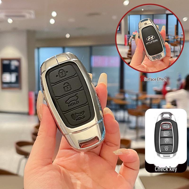 Metal Leather Protective Key Cover for 2021-22 Beijing Hyundai Custu