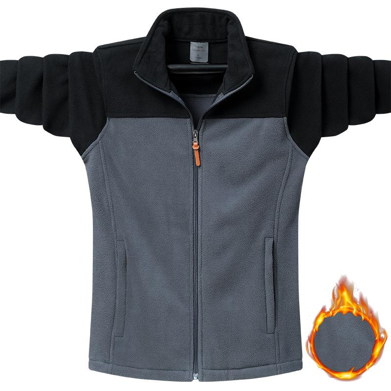 Otoño Invierno chaquetas de lana tácticas hombres sudaderas con capucha casuales abrigos chaqueta de bombardero de Deportes de caza para hombre