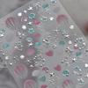 Laser Sliver Star Ocean Dolphin Whale Shoal of Fish Bubbles Sea Marine Organisms Nail Art Sticker Self Adhesive Manicure Decal