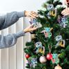 Decorazione natalizia Ciondolo Albero di Natale Tag Tema Festa Artigianato Ornamento