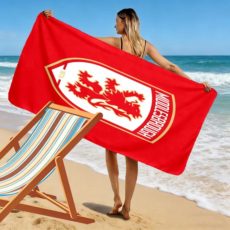 Middlesbrough Towel, Large Soft Quick Dry Towel for Beach Camping Swimming