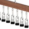 Closet Organizer with 10 Clips - Space Saving Hanging Closet Organizer, Saving Hat Scarf Clothespins for Jeans Skirts Socks Pant Hangers with Clips