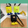 Cute Doll Decoration Solid Color Lightweight Children Crossbody Bag For Kindergarten Daily Use