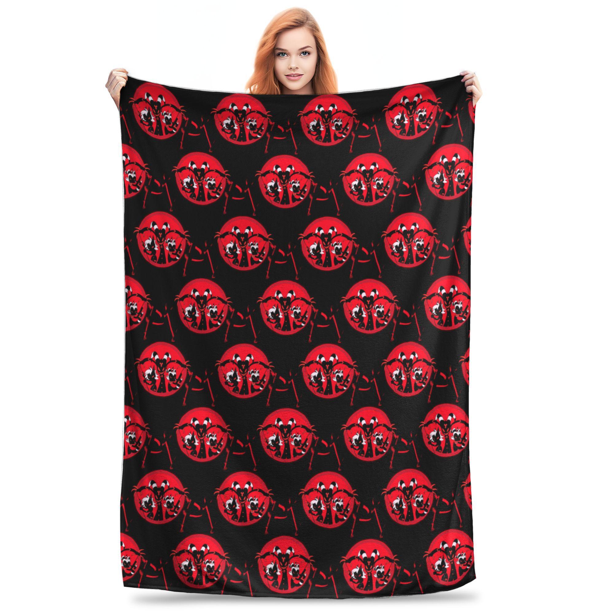 Flannel Throw Blanket Helluva Boss - Fizzarolli Animated Horror Musical Warm Plush Blankets Bedspread for Bed Living Picnic Sofa 80x120cm
