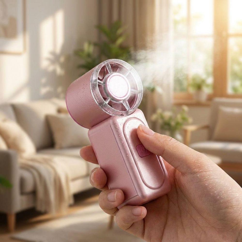 Adjustable Mini Handheld Fan USB Rechargeable Pocket Fan Air Cooling Fan Portable Turbo Fan Travel