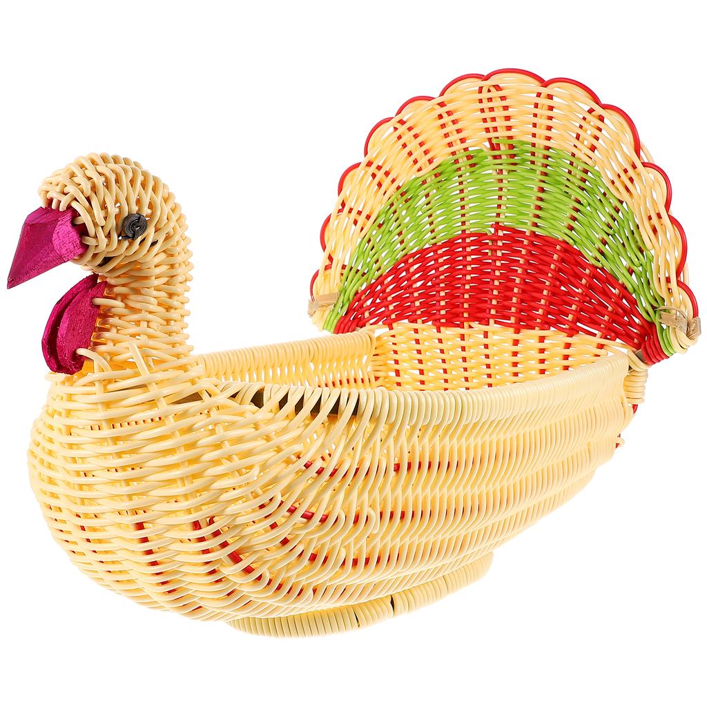 Kosz z owocami wiklinowy do serwowania Cornucopia Kosze na przekąski Pojemniki na żywność z pokrywkami Dekoruj