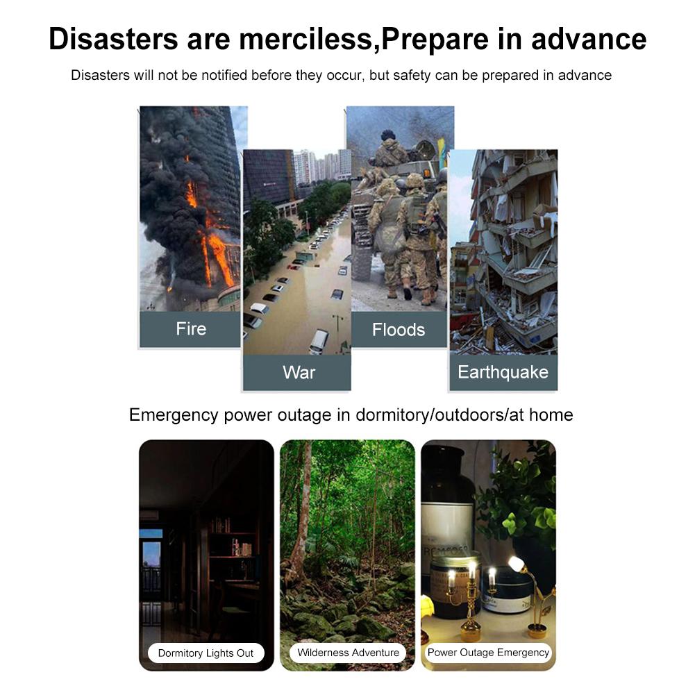 Hand Crank Emergency Radio AM/FM/SW Radio with SOS Alarm Flashlight Portable Weather Radio for Outdoor Camping and Emergency