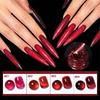 1pc 10ml Red Cat Eye Gel Magnetic Sparkling Glitter Gel Nail Polish Semi Permanent UV Gel For Women No Include Magnetic Stick