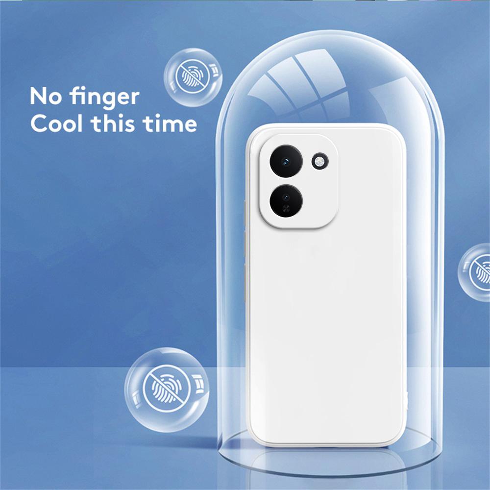 Soft Funda Phone Case for VIVO iQOO Z11 Z11X Turbo 5G Classic Contracted Pure Color Liquid Silicone Shockproof Luxury Back Cover