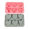 Six-Hole Heart Silicone Chocolate Mold