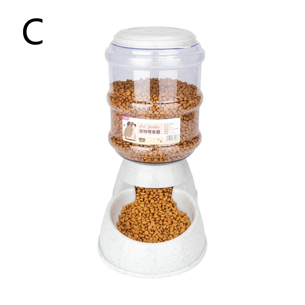 Alimentador Automático para Animais de Estimação de Grande Capacidade 3.8L Para Cães Gatos Dispensador de Água Balde de Armazenamento Combinado de Alimentos Tigela para Gatos
