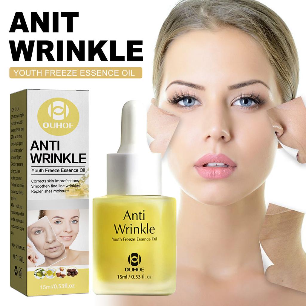Anti-Wrinkle Freezing Age Youth Essential Oil, Moisturizing And Firming Skin, Fading Fine Lines And Brightening Skin Tone Essence