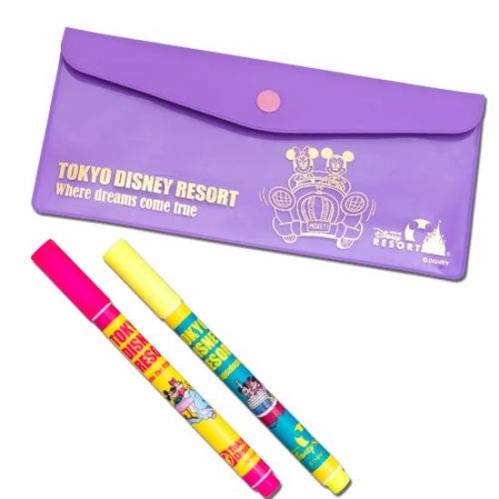 Mickey Minnie Highlighter Attraction Design Series Retro Disney Souvenir Disney Resort & Pen, 2019, Merchandise, [Tokyo Exclusive]