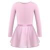 Dětské Dívčí trikot s dlouhým rukávem se sukní Tanec Balet Šaty Tutu Taneční oblečení Gymnastická soutěž Kostým