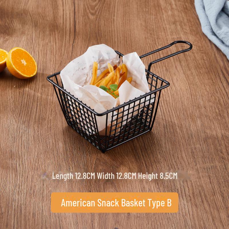 Creative Snack Basket: French Fries, Chicken Wings, Fried Chicken, Bread, and Bar Snack Holder