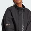 adidas Originals Women's Loose Fit Stand Collar Sports Casual Jacket Black Women IB7374