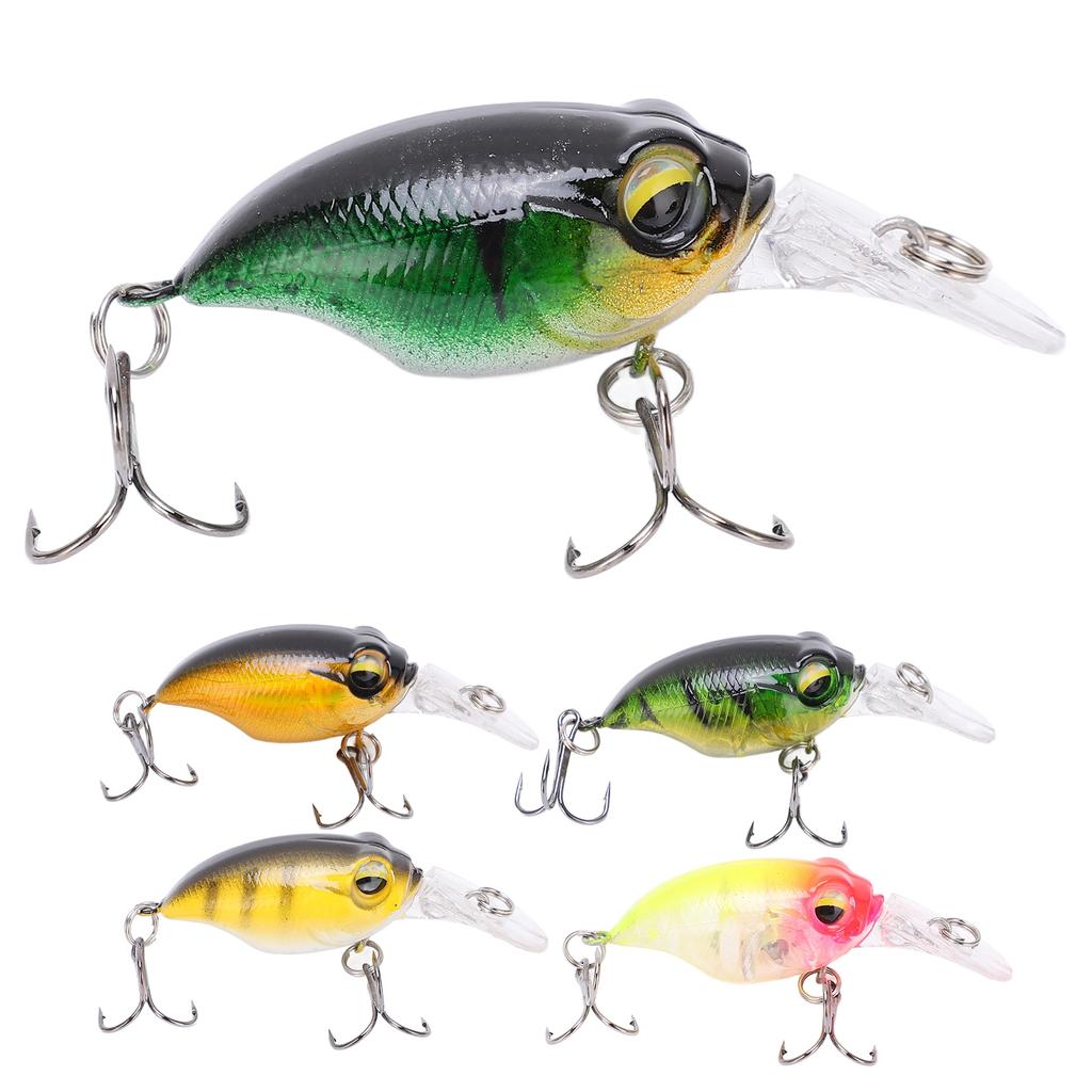 Fishing Mini Minnow Bait High Simulation Three Dimensionals Eyes Artificial Fishing Bait for Outdoor