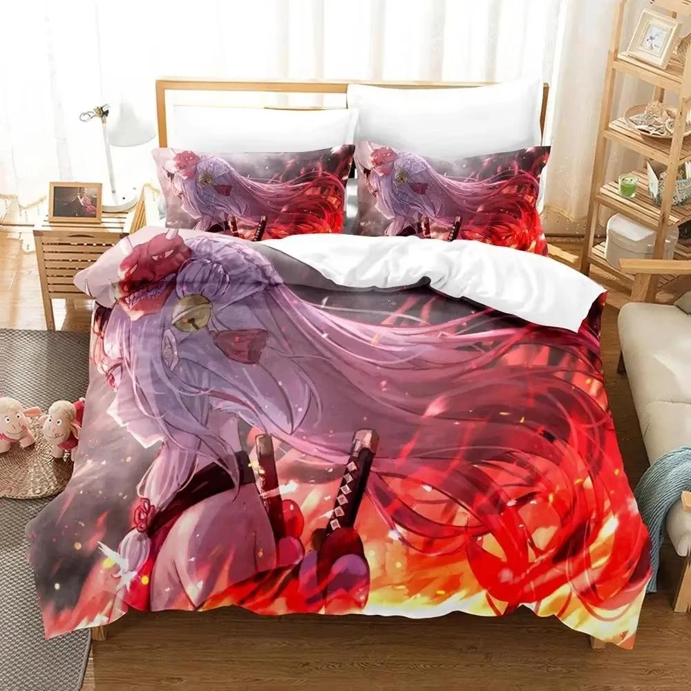 Comforter Vtuber Ninomae Bedding Set Single Twin Full Queen King Size Bed Set Aldult Kid Bedroom S 3D Print Kawaii Anime
