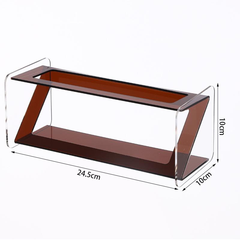 Acrylic Remote Control Holder with Display Stand, Multi-Purpose Organizer for TV AC Remote & Electronics