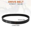 560-8M Motorcycle Drive Belt with Highly Strength Upgraded Power Transmission Easy Installation Replacement Timing Belt