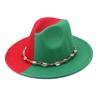 New Two-color Autumn and Winter Warm Women's Woolen Top Hat, British Men's Jazz Hat, Small Edge Gambler Felt Hat