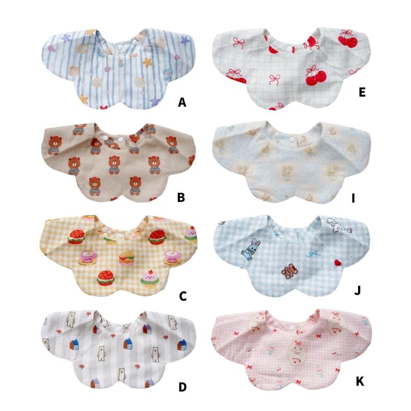 Cotton Bib Cartoon Print Baby Feeding Towel Soft Comfortable Saliva Towel Newborns Burping Cloth for Boys Girls