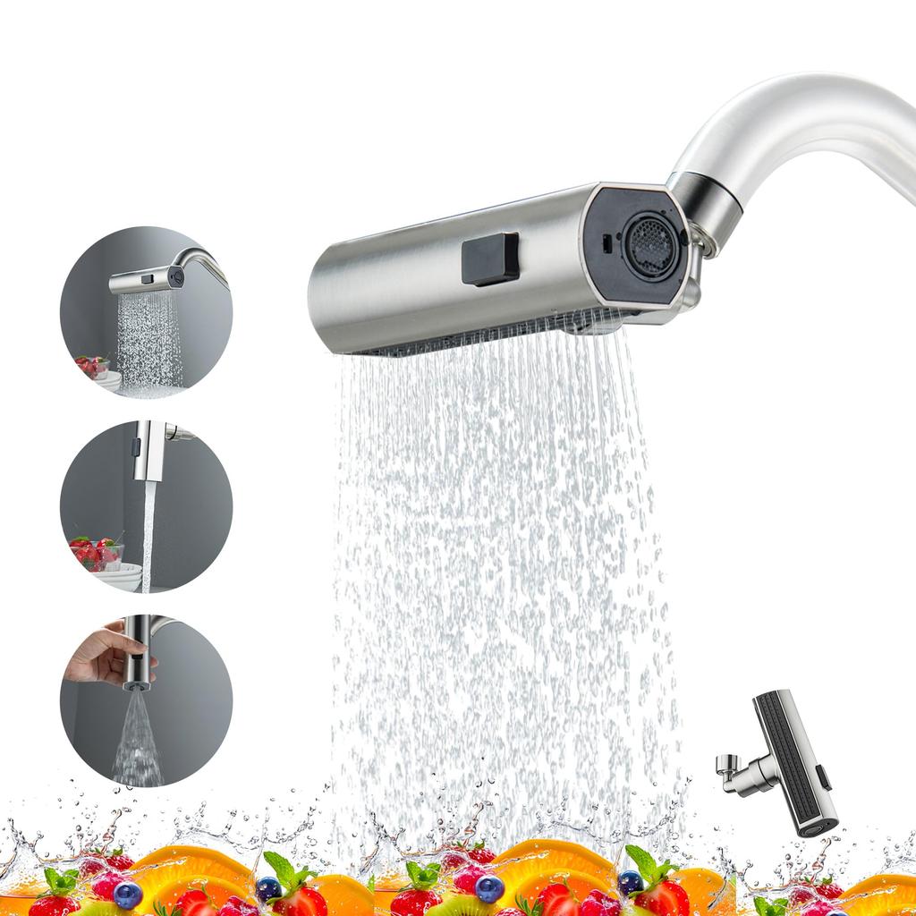 360 Degree Rotating Faucet Extender Splash Proof Tap Nozzle Kitchen Sink Water Saving Adapter