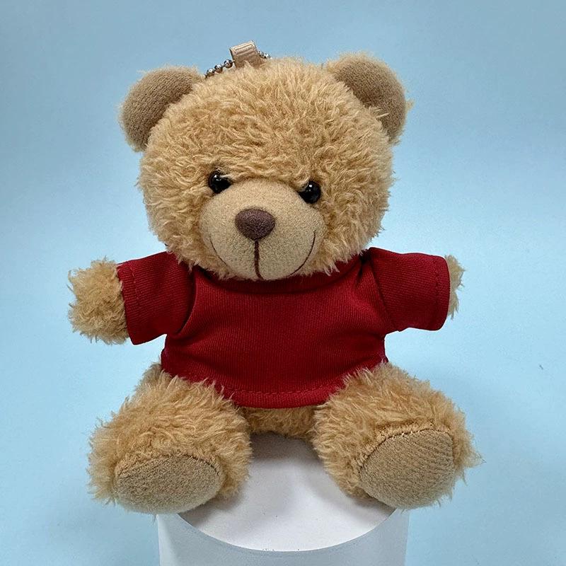 Charming Teddy Bear Keychain Plush Doll - Dressed Up Couple Backpack Ornament Gift