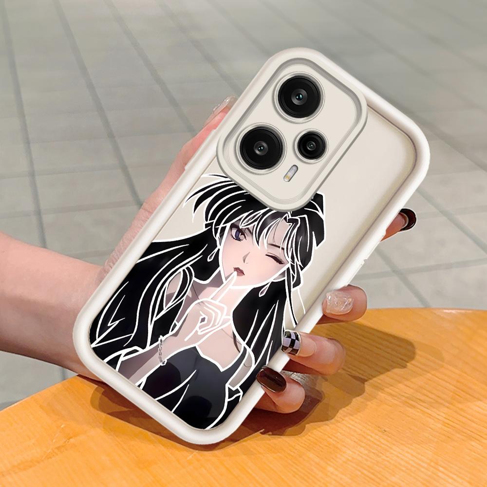 Soft Silicone Square Ladder Printing Pattern Phone Casing Full Cover Camera Shockproof Protection Rubber Case for Xiaomi Redmi