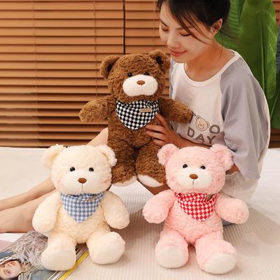 Cute Cute Scarf Bear Teddy Bear Doll Plush Toy Hug Bear Doll Children Soothing Doll