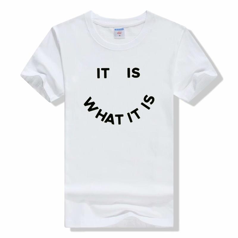 

Футболка «IT IS WHAT IT IS» в стиле Харадзюку, повседневная футболка с короткими рукавами и принтом, забавная модная женская футболка унисекс, футболки с круглым вырезом, футболка унисекс 4XL