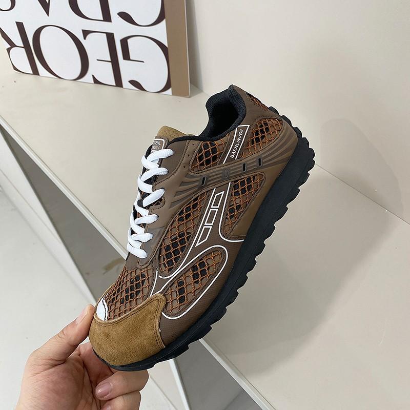 Paris mesh silver dad shoes women 2025 summer new Internet celebrity platform sports casual shoes Wang Yibo same style