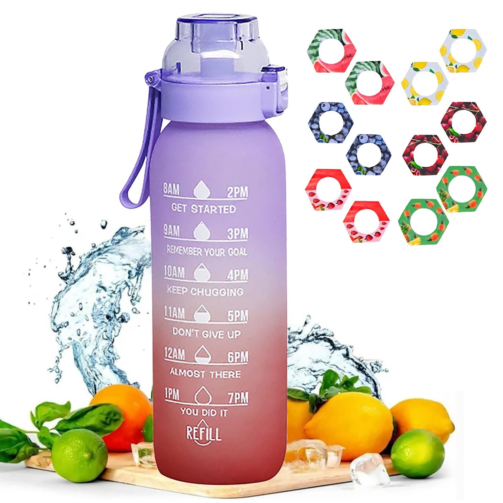 

Двухцветный градиентный ароматизатор для воды, 1 шт., стакан для воды + 12 шт. ароматических колец One Size фиолетовый