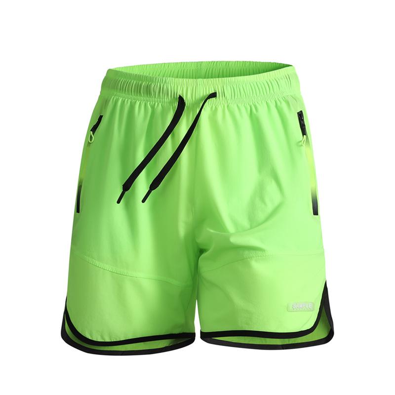 Men's Quick-Dry Ice Silk Sports Shorts - Plus Size, Casual Beach Fitness & Running Pants