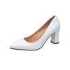 Slip-on Single Shoes Autumn New Pointed Toe Shallow Mouth Non-slip Block Heel Pumps
