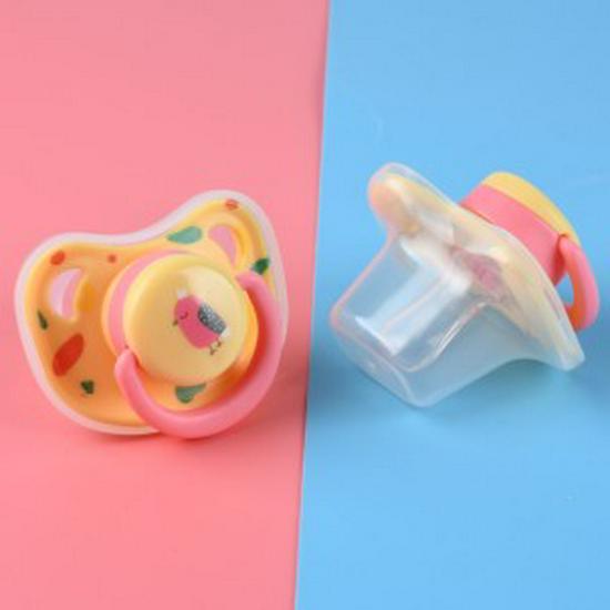 Adjustable Baby Silicone Teething Toy with Dust Cover Pacifier