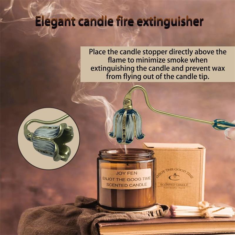 Elegant Candle Snuffer Candle Extinguisher Long Handle Candle Accessory Metal Wick Flame Snuffer Wick Snuffer Home Decor Gift
