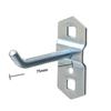 NHZHIW 50mm Double Straight Hooks (5-Pack)