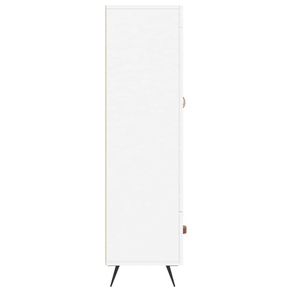Highboard in White 69.5 x 31 x 115 cm Particleboard