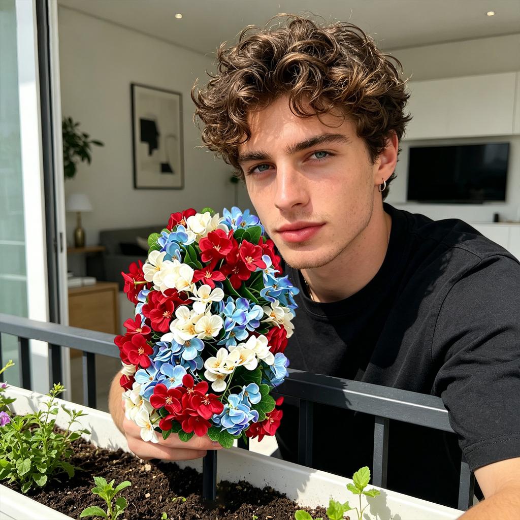 Künstliche Hortensienstiele 225cm Kunstblumen für Haus Garten Dekoration
