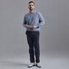 Lambda Men S Merino Wool Golf Knit Polo Long Sleeve Shirt Arctic Blue 52439