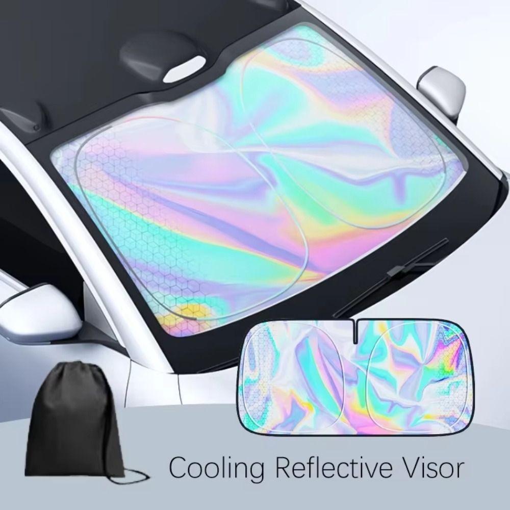 Foldable Car Windshield Sunshade Anti-UV Car Sun Visor Cover Front Window
