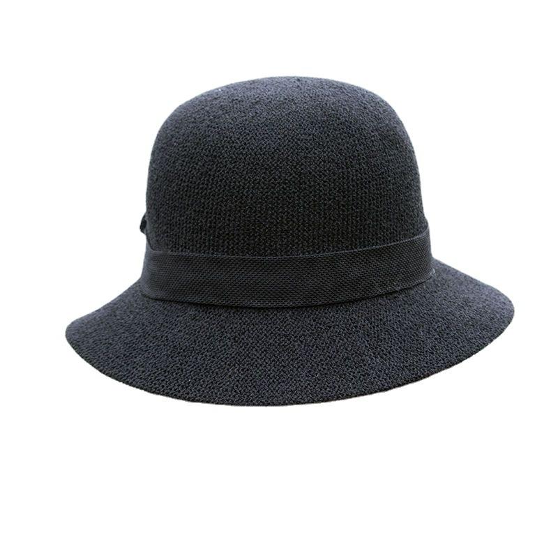 New versatile fashion bow fisherman hat children's summer basin hat foldable sunshade top hat