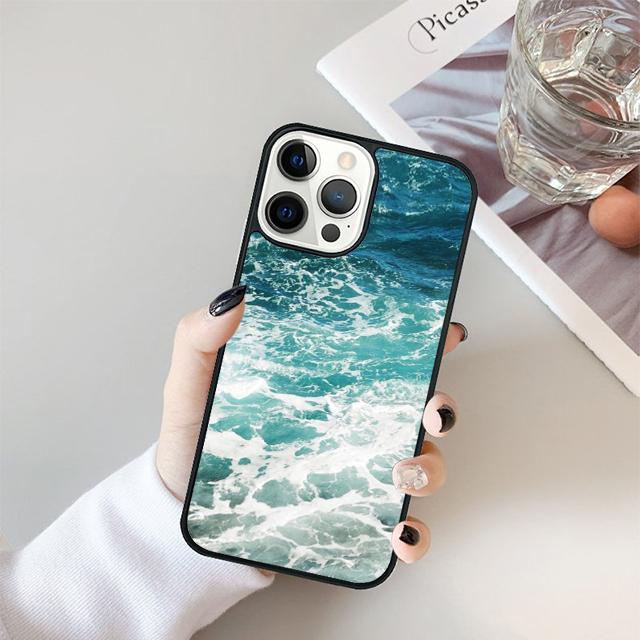 Summer Beach Ocean Waves Phone Case For iPhone 17 Air 16 pro max 15 14 plus 12 13 Soft Bumper Shell Cover coque