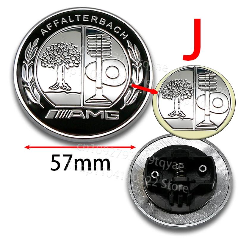 2025 Hot 1pc 57mm 2Pin AFFALTERBACH Tree Hood Sticker for AMG Mercedes-benz A35 A45 GT50 W177 W246 GLB SLK GLA AMG Hood Sticker