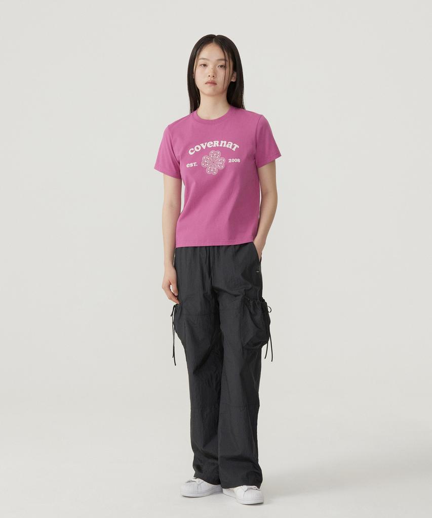 COVERNAT WOMAN String Fluid Cargo Pants Charcoal