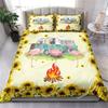 Camping Car Duvet Cover Travel Theme Bedding Set Cartoon Animal Camping Comforter Cover Full King for Teens Adult Camper Gifts74