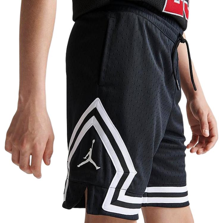 Jordan Kids  Loose Fit White Trim Shorts Kids shorts Black 95B136-023