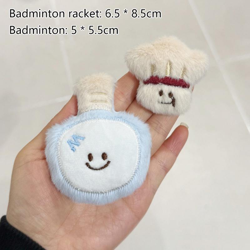 

1 Набір Мультяшна Плюшева Спортивна Серія Брошка Пара Прикраса для Сумки Мила Комбінована Брошка для Бадмінтону Подарунок на День Народження